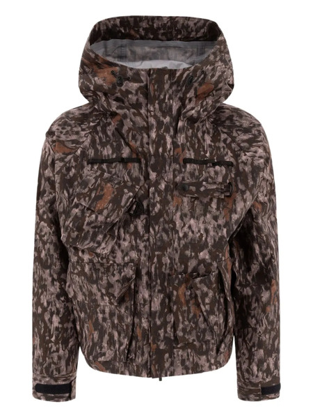  South2 West8 Camouflage Hooded Jacket - Brown 