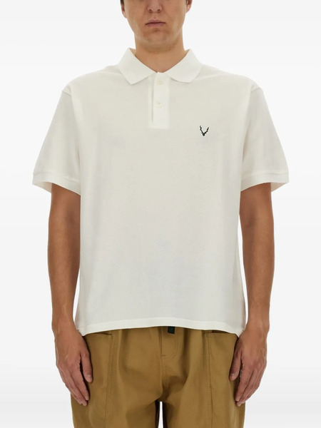  South2 West8 Embroidered Polo Shirt - Neutrals 