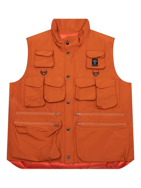  South2 West8 Multi-pocket Gilet - Orange 