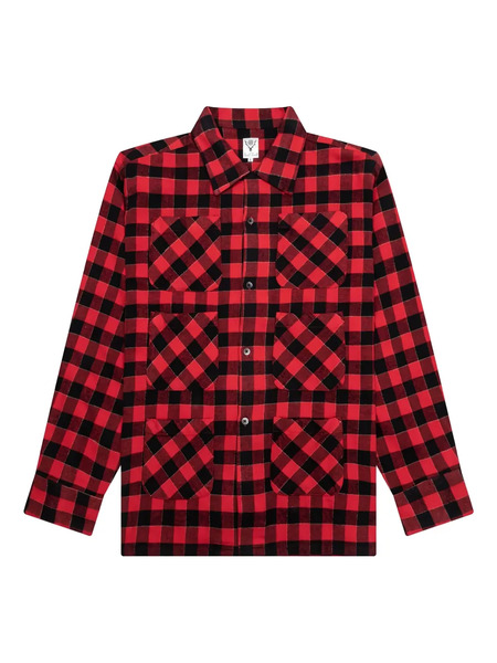  South2 West8 Six-pocket Checkered Shirt 