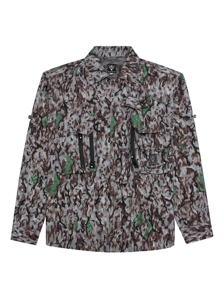  South2 West8 Zip-front Overshirt - Grey 