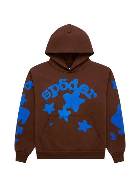  Sp5der Beluga Hoodie - Brown 