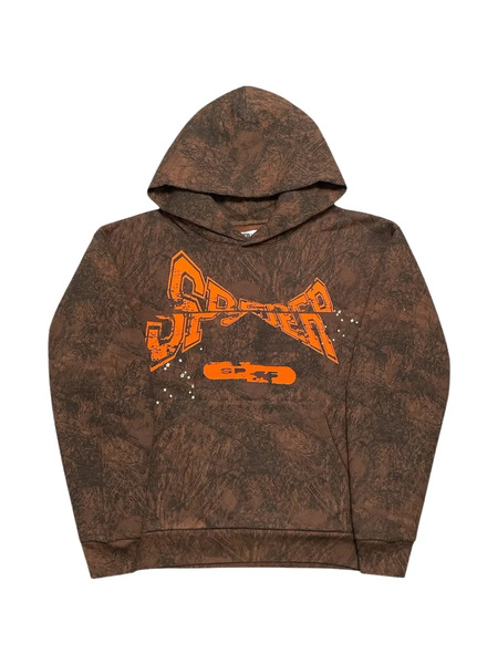  Sp5der Hooded Sweatshirt - Brown 