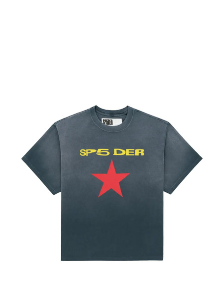  Sp5der Logo-print T-shirt - Grey 