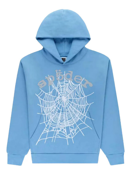  Sp5der Og Web V2 Hoodie - Blue 