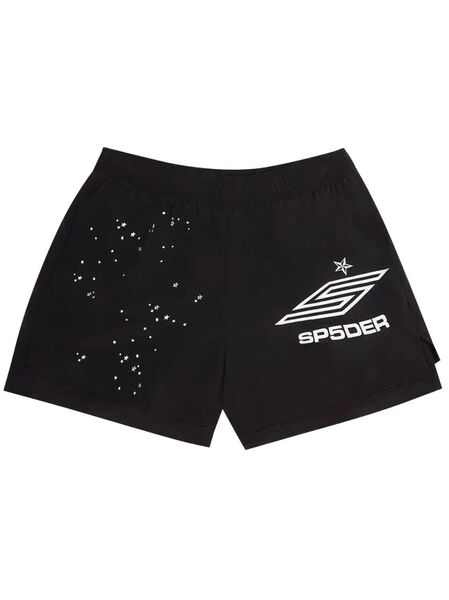  Sp5der Pro Track Shorts - Black 