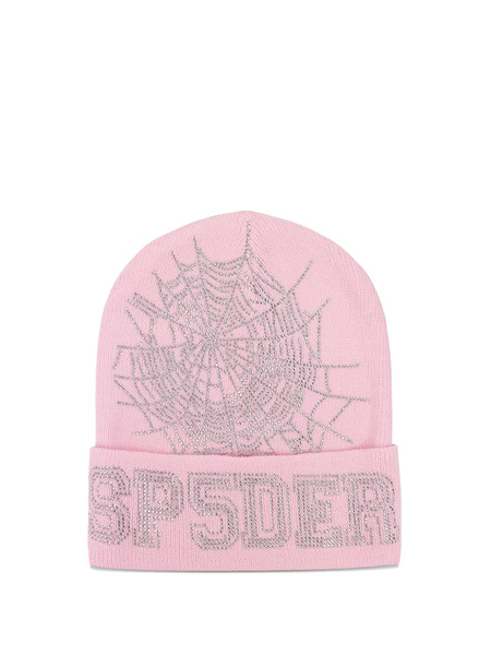  Sp5der Rhinestone-embellished Beanie - Pink 