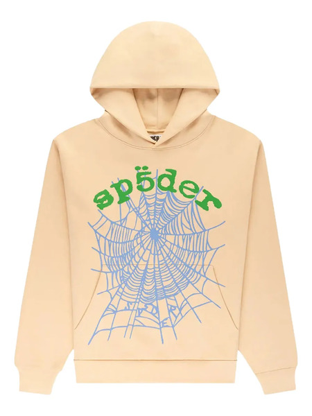  Sp5der Star Og Web V2 Hoodie - Neutrals 