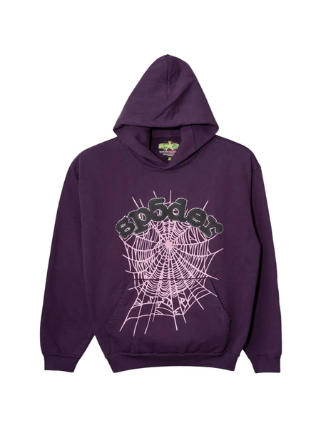  Sp5der Web Hoodie - Purple 
