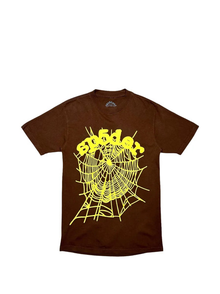  Sp5der Web Short-sleeve T-shirt - Brown 