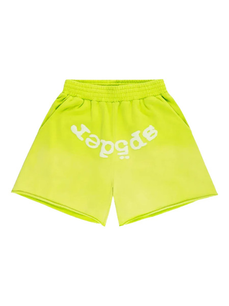  Sp5der Web Track Shorts - Green 
