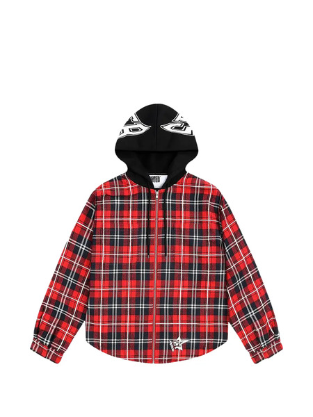  Sp5der Zip-up Shirt Jacket - Black 