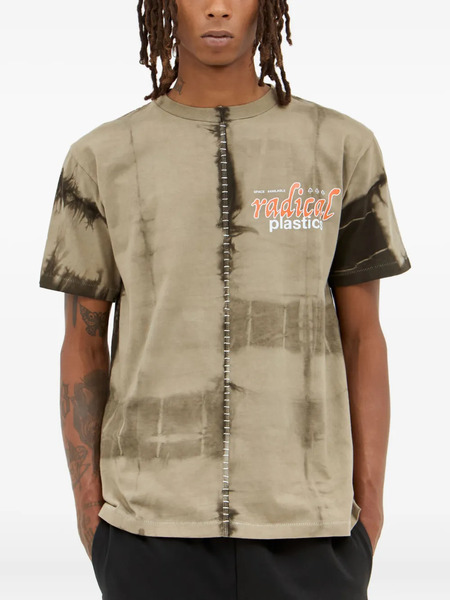  Space Available Tie-dye Panelled T-shirt - Neutrals 