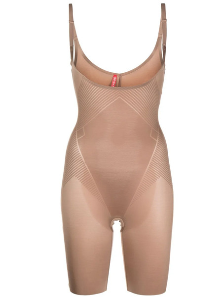  Spanx Open-front Contour Bodysuit - Brown 