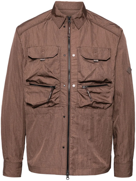  Spoonyard Crinkled Shirt Jacket - Brown 