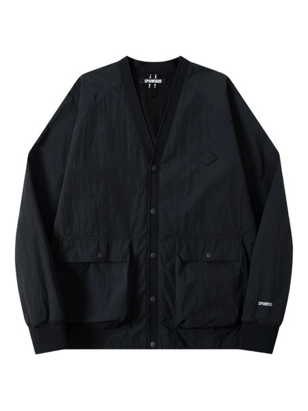  Spoonyard Front-pockets Jacket - Black 