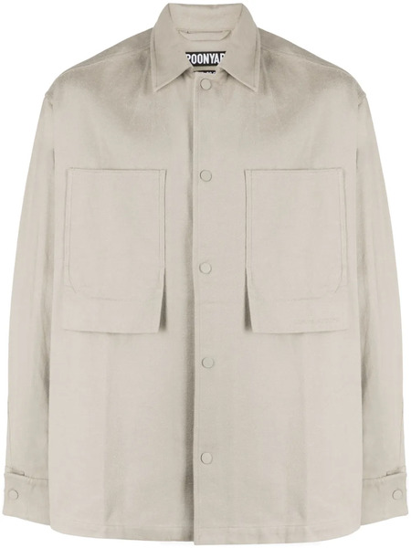  Spoonyard Logo-embroidered Oversized Shirt - Neutrals 