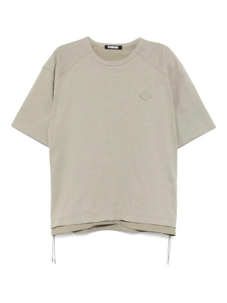  Spoonyard Side Lace-up T-shirt - Neutrals 