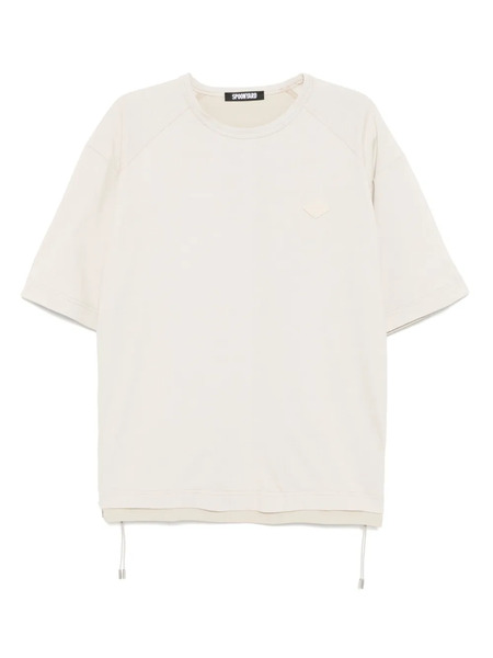  Spoonyard Side Lace-up T-shirt - Neutrals 