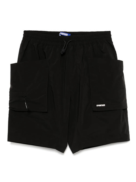  Spoonyard Solotex 3d Patch Pockets Shorts - Black 