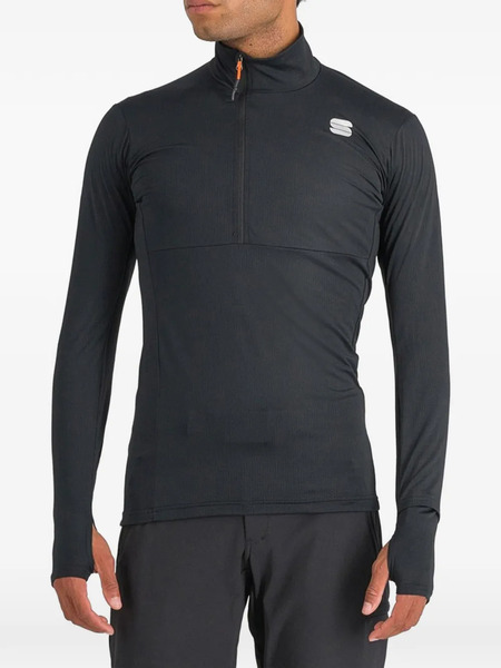  Sportful Zip-up Performance Top - Black 