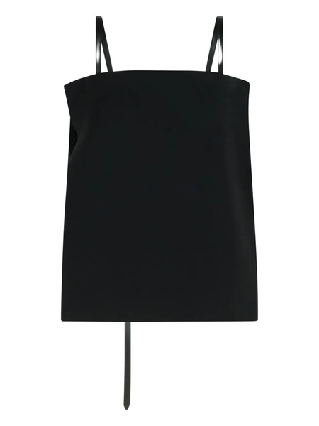  Sportmax Asymmetrical Strap Top - Black 