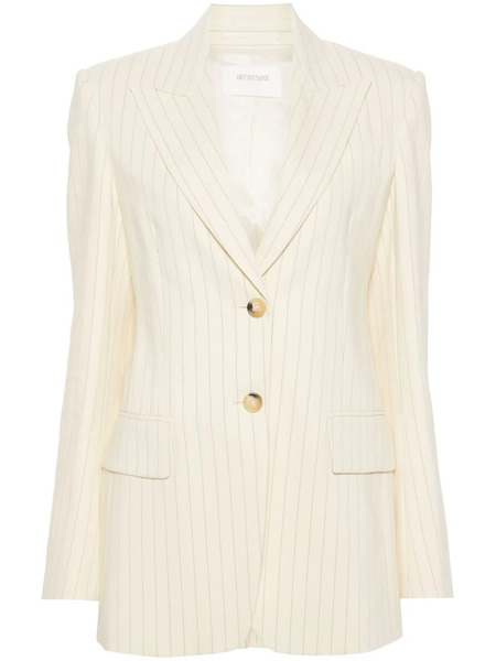  Sportmax Aversa Pinstriped Blazer - Neutrals 