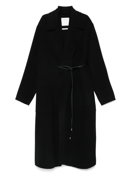  Sportmax Belted Coat - Black 
