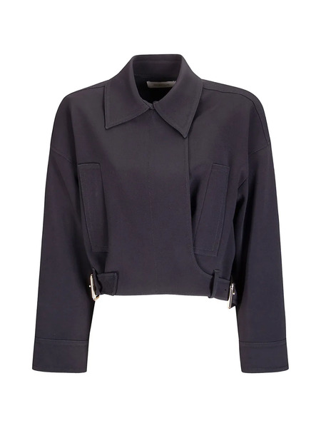  Sportmax Belted Cropped Jacket - Blue 