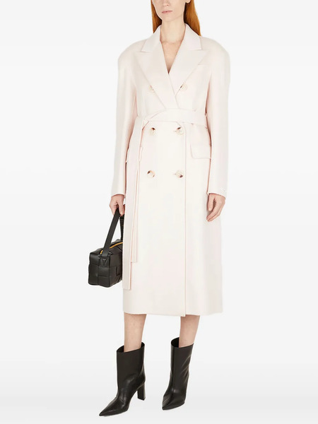  Sportmax Belted Double-breasted Coat - Neutrals 