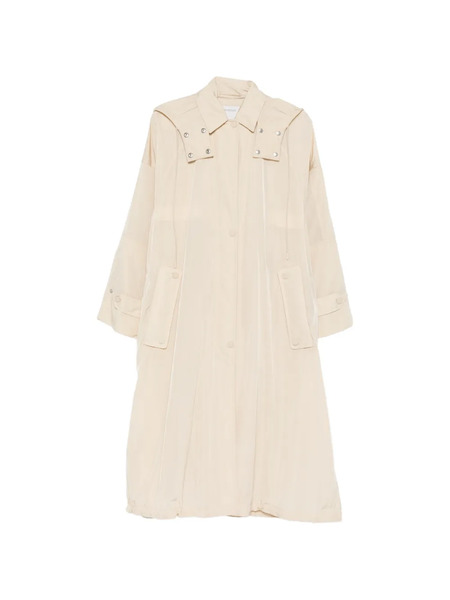  Sportmax Buttoned Hooded Coat - Neutrals 