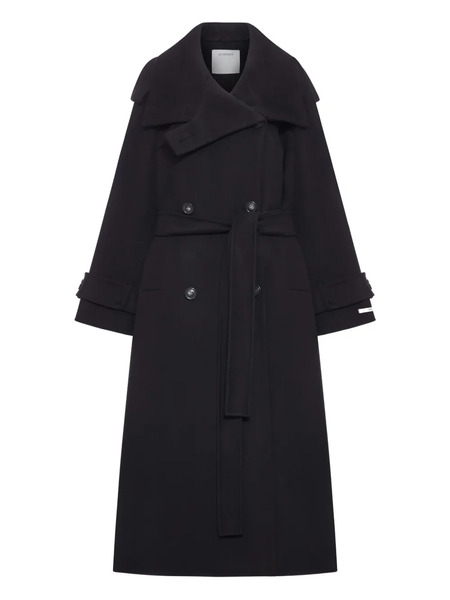  Sportmax Double-breasted Belted Coat - Black 