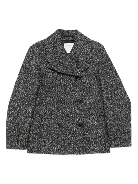  Sportmax Double-breasted Speckled Coat - Black 