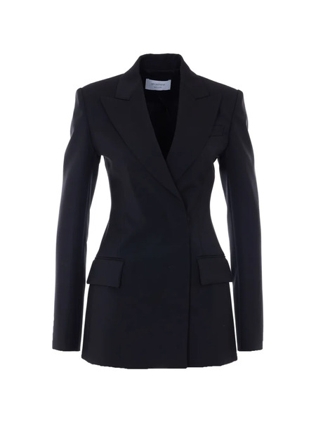  Sportmax Fate Button V-neck Blazer - Blue 