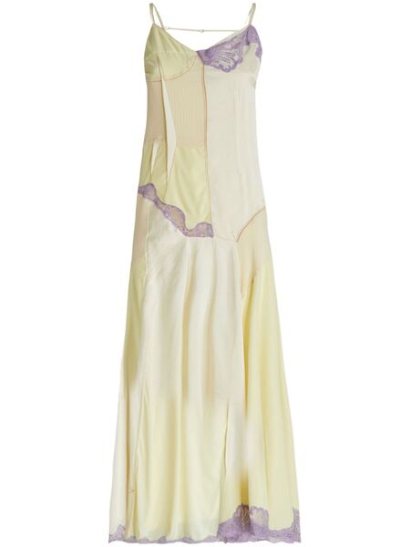  Sportmax Lace-detail Dress - Yellow 