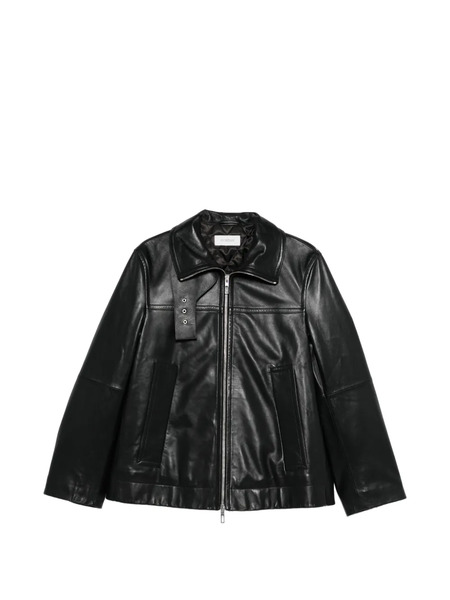  Sportmax Leather Jacket - Black 