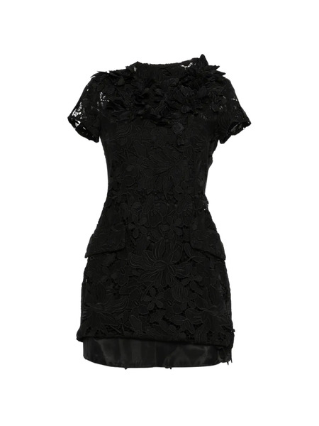  Sportmax Macrame Mini Dress - Black 