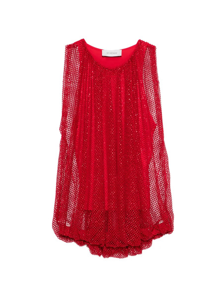  Sportmax Mesh Top - Red 
