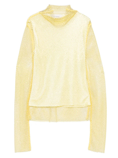  Sportmax Rhinestone-embellished Top - Yellow 
