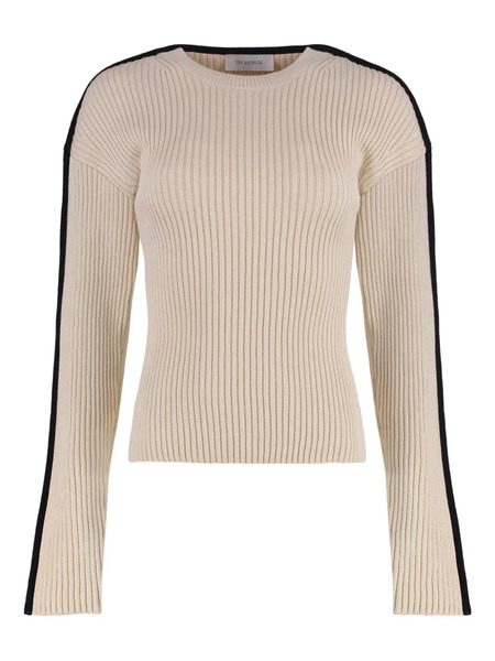  Sportmax Ribbed Sweater - Neutrals 