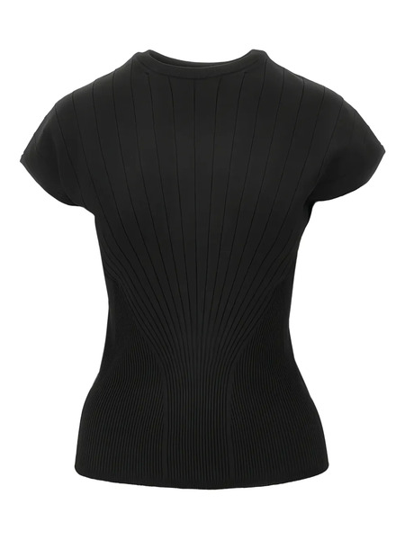  Sportmax Ribbed Top - Black 