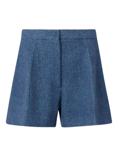  Sportmax Runway Wool Shorts - Blue 
