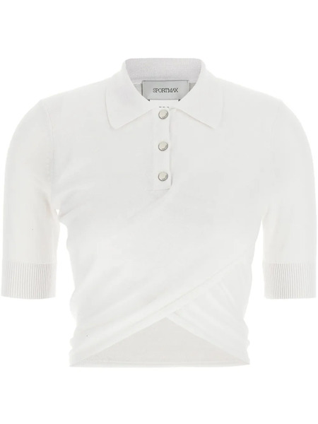  Sportmax Shaker Polo Top - White 