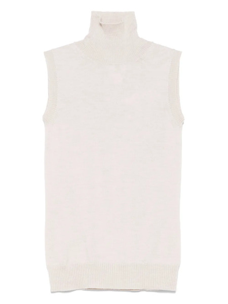  Sportmax Virgin Wool Tank Top - Neutrals 