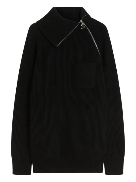  Sportmax Zip Sweater - Black 