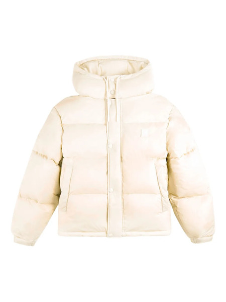  Sporty & Rich Logo-patch Puffer Jacket - Neutrals 