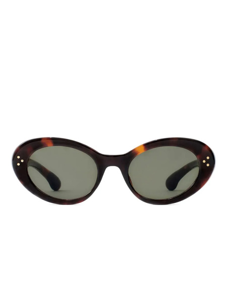  Sporty & Rich Oval-frame Sunglasses - Brown 