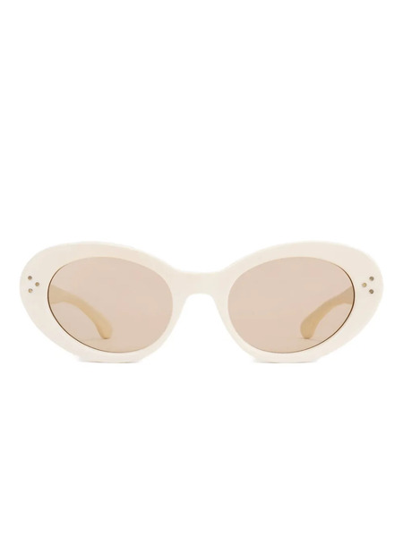  Sporty & Rich Oval-frame Sunglasses - Neutrals 