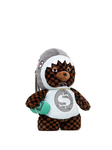  Sprayground Bear-shape Dollar-detail Backpack - Brown 