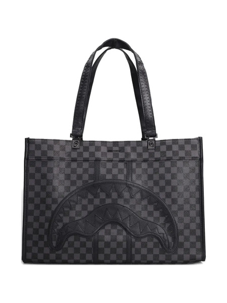  Sprayground Checked Tote Bag - Grey 